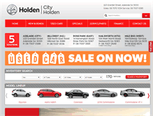 Tablet Screenshot of cityholden.com.au
